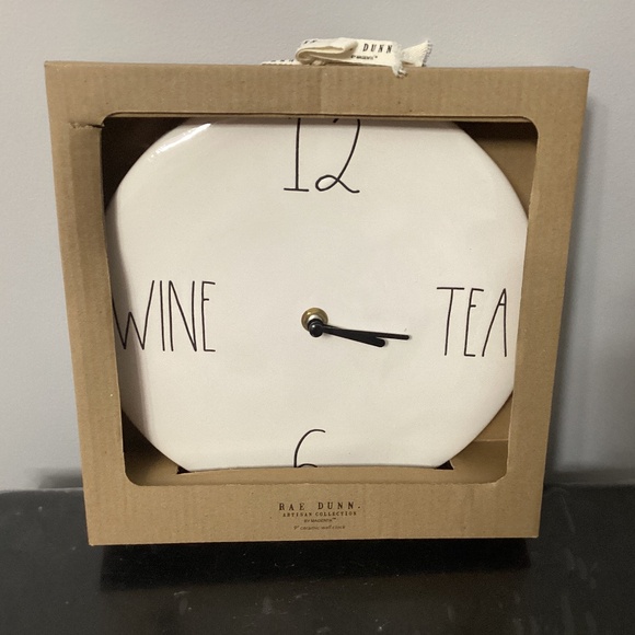 Rae Dunn wine tea clock - Picture 1 of 1